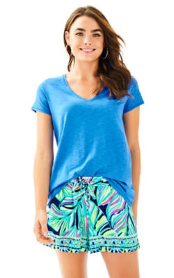 lilly pulitzer etta v neck top