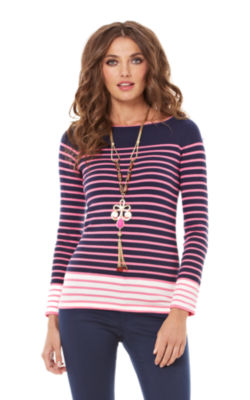Maria Boatneck Striped Sweater | 85285 | Lilly Pulitzer