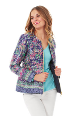 Printed Reversible Quilted Lilah Jacket | 87948 | Lilly Pulitzer